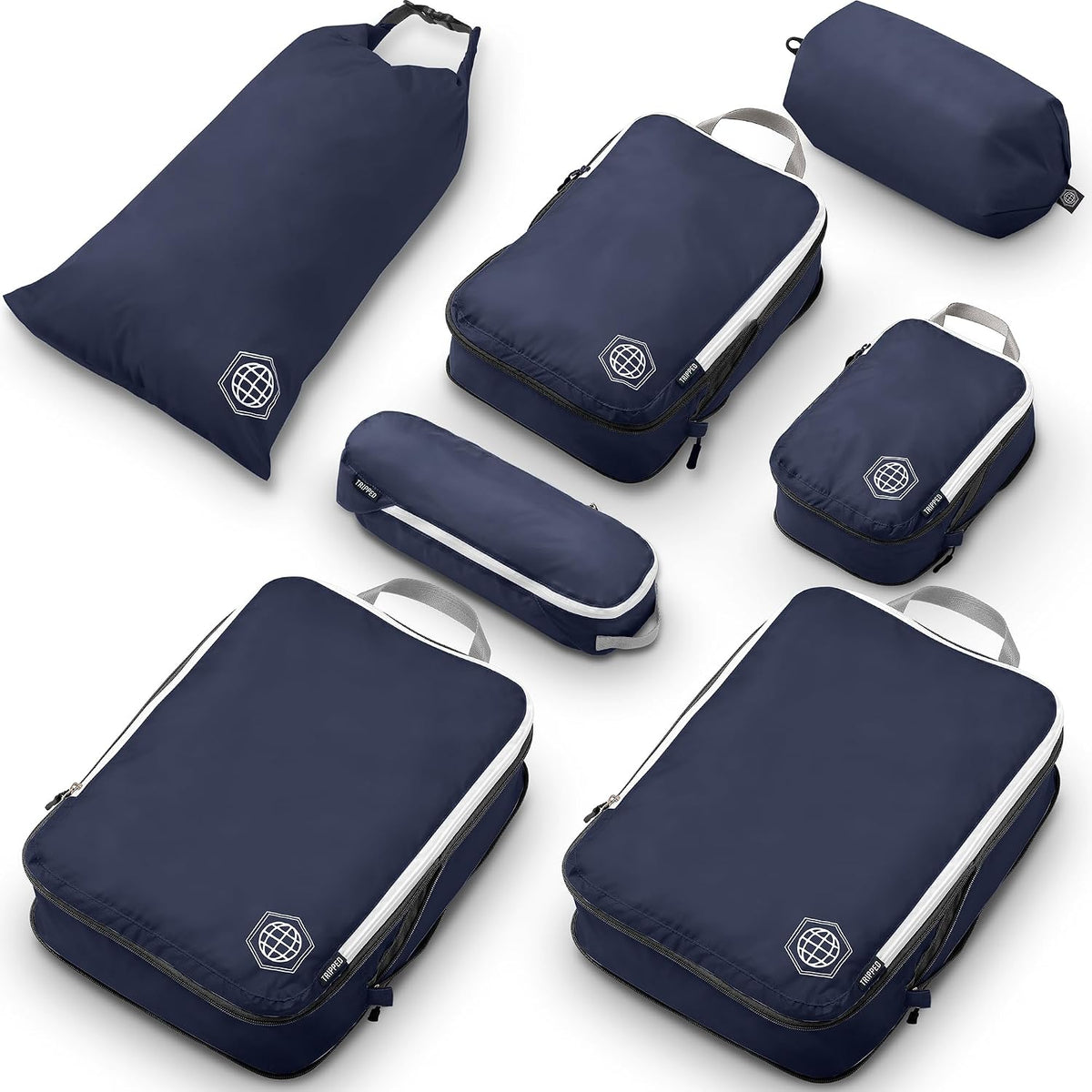 Large Compression Packing Cubes 7-Piece Set for Travel